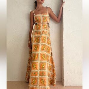 Adorable summer citrus dress! Worn once! Small